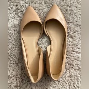 NINE WEST Women's Saige Ballet Flat Nude 10M